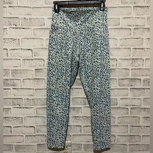 Women’s Evolution and Creation blue animal print high waist The Mia leggings Med